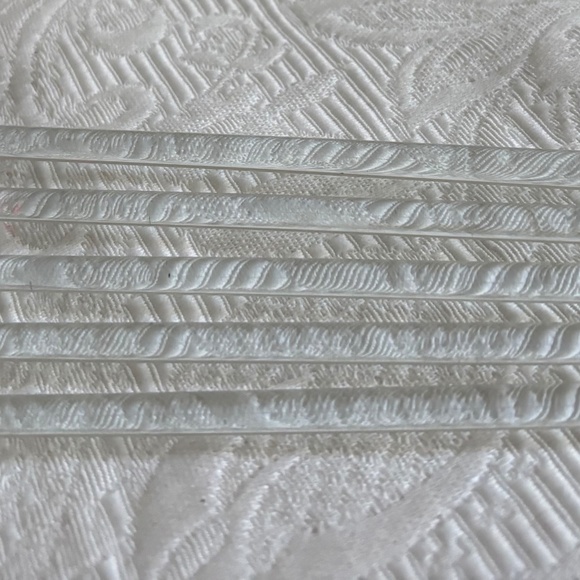 Set of Five Glass Swizzle Sticks - Picture 2 of 2